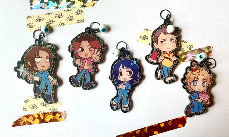 Sakura and Nowi charms from Fire Emblem